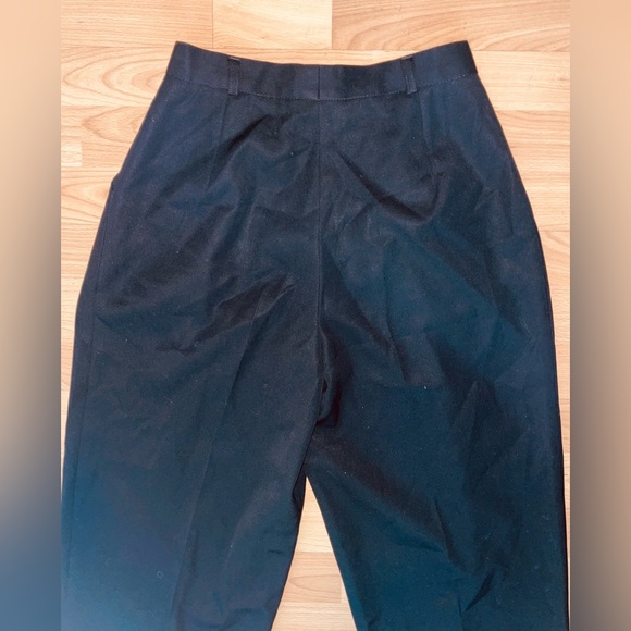 Vintage 60s Amen Wardy Audrey Hepburn Pleated Mod chanel style Black Pant - Picture 13 of 13